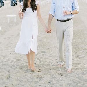 White dress, worn once for engagement shoot - Women’s Size Small